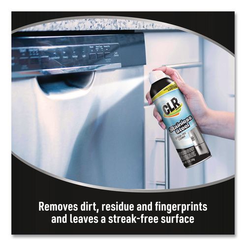 Image of CLR® CSS-12 Stainless Steel Cleaner, Citrus, 12 oz Can, 6/Carton