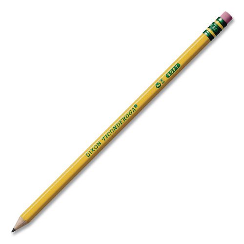 Image of Ticonderoga® X13806 Pre-Sharpened Pencil, Hb (#2), Black Lead, Yellow Barrel, Dozen