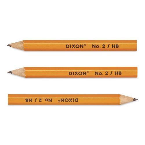 Image of Dixon® X14998 Golf Wooden Pencils, 0.7 Mm, Hb (#2), Black Lead, Yellow Barrel, 144/box