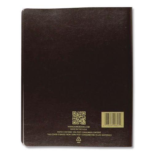 Image of Dome® 600 Simplified Weekly Bookkeeping Record, 4 Column Format, Brown Cover, 11 X 8.5 Sheets, 128 Sheets/book