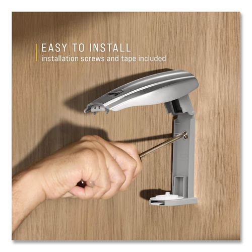 Image of Rubbermaid® Commercial 1793548 Passive Air Care Dispenser, 2.94" x 2.84" x 5.41", Chrome