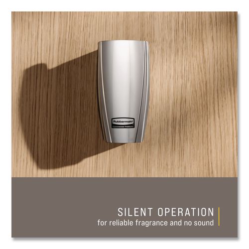 Image of Rubbermaid® Commercial 1793548 Passive Air Care Dispenser, 2.94" x 2.84" x 5.41", Chrome