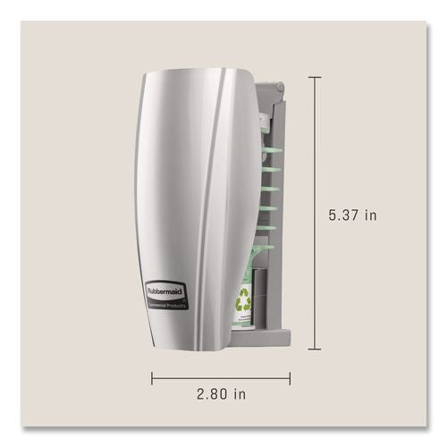 Image of Rubbermaid® Commercial 1793548 Passive Air Care Dispenser, 2.94" x 2.84" x 5.41", Chrome