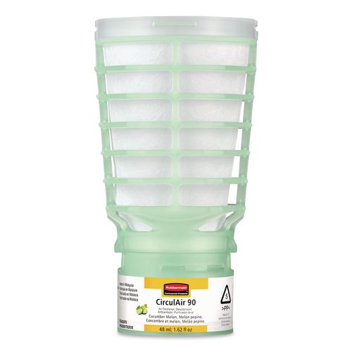 Image of Rubbermaid® Commercial FG402470 CirculAir 90 Passive Air Care Refill, Cucumber Melon, 1.62 oz, 6/Carton