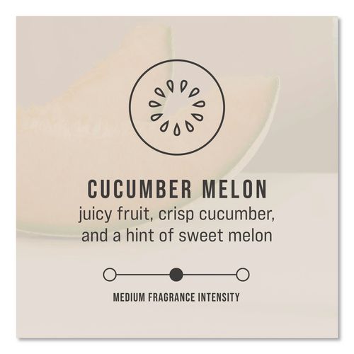Image of Rubbermaid® Commercial FG402470 CirculAir 90 Passive Air Care Refill, Cucumber Melon, 1.62 oz, 6/Carton