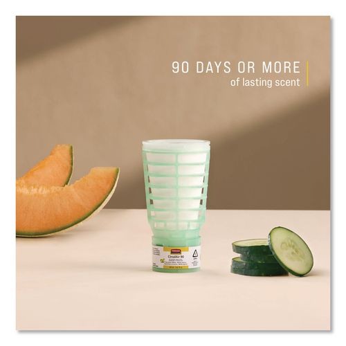 Image of Rubbermaid® Commercial FG402470 CirculAir 90 Passive Air Care Refill, Cucumber Melon, 1.62 oz, 6/Carton