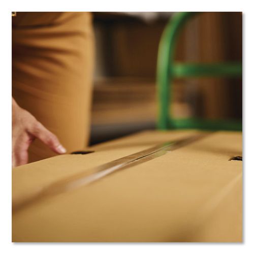 Image of Duck® 307352/7496 Heavy-Duty Carton Packaging Tape, 3" Core, 3" X 54.6 Yds, Clear, 6/pack