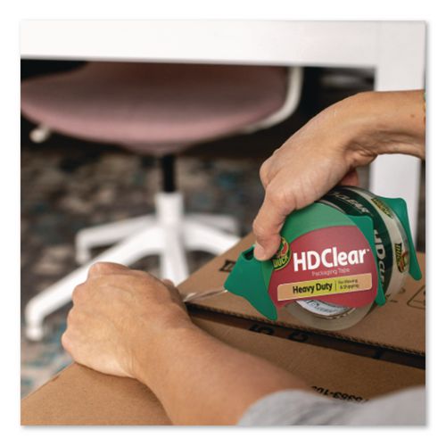 Image of Duck® 307352/7496 Heavy-Duty Carton Packaging Tape, 3" Core, 3" X 54.6 Yds, Clear, 6/pack