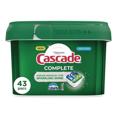 Image of Cascade® 06070 Actionpacs, Fresh Scent, 22.5 Oz Tub, 43/tub