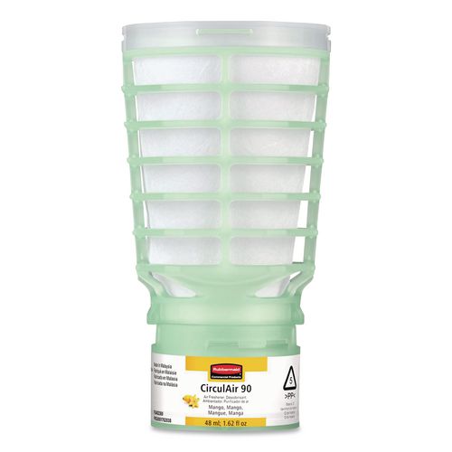 Image of Rubbermaid® Commercial FG402369 CirculAir 90 Passive Air Care Refill, Mango Blossom, 48 mL, 6/Carton