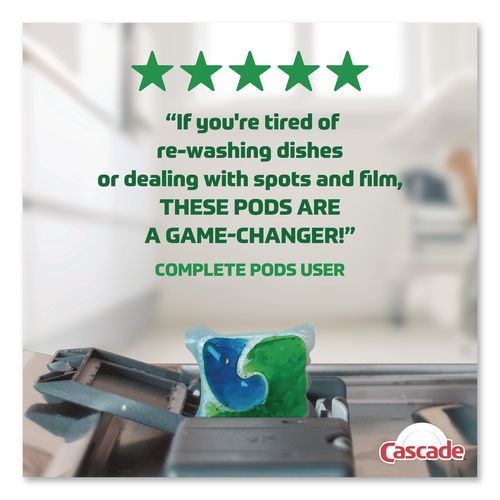 Image of Cascade® 06070 Actionpacs, Fresh Scent, 22.5 Oz Tub, 43/tub