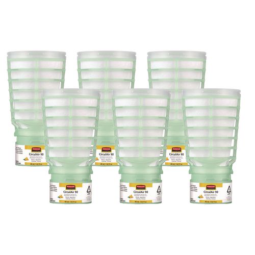 Image of Rubbermaid® Commercial FG402113 CirculAir 90 Passive Air Care Refill, Citrus, 1.62 oz, 6/Carton
