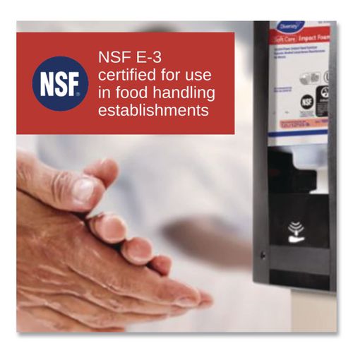 Image of Diversey 100907873 Soft Care Impact Foam Hand Sanitizer For Intellicare Dispensers, 1,200 Ml Cartridge, Alcohol Scent, 6/carton