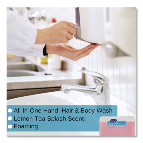 Image of Diversey 100907877 Soft Care All Purpose Foam Refill for IntelliCare Dispensers, Floral Scent, 1.3 L, 6/Carton