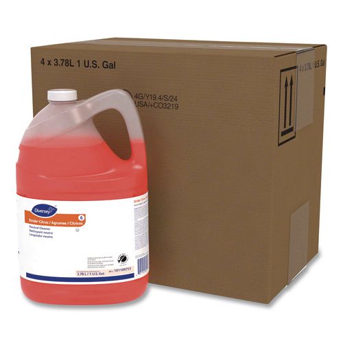 Image of Diversey 101109753 Stride Neutral Cleaner, Citrus, 1 Gal, 4 Bottles/carton