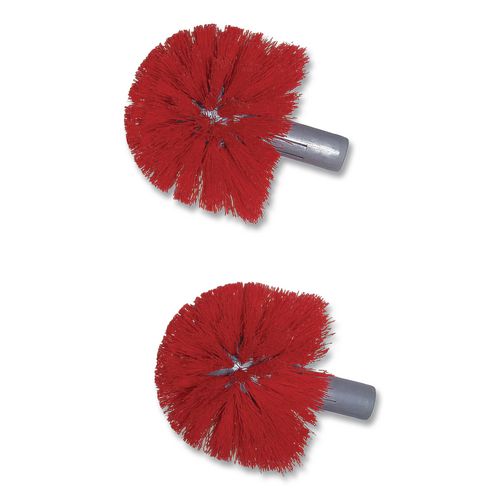 Image of Unger® BBWHR Ergo Toilet Bowl Brush Complete: Wand, Brush Holder And Two Heads, Gray