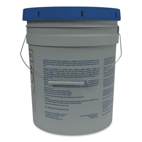 Image of Boardwalk® 700394 Low Suds Industrial Powder Laundry Detergent, Fresh Lemon Scent, 40 Lb Pail