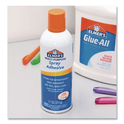 Image of Elmer's® E451 Multi-Purpose Spray Adhesive, 11 Oz, Dries Clear