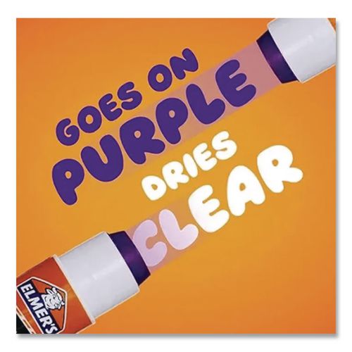 Image of Elmer's® E605 Disappearing Purple All Purpose Glue Sticks, 0.77 Oz, Dries Clear, 30/box