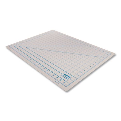 Image of X-ACTO® X7761 Self-Healing Cutting Mat, 1" Grid with Guide Angles, Non-Slip Backing, 12" x 18", Gray
