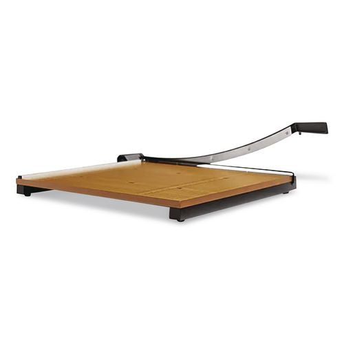 Image of X-ACTO® 26624 Square Commercial Grade Wood Base Guillotine Trimmer, 20 Sheets, 24" Cut Length, 24 X 24