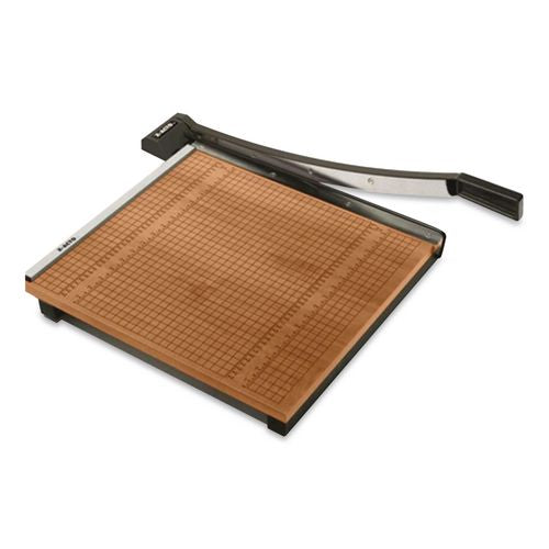 Image of X-ACTO® 26624 Square Commercial Grade Wood Base Guillotine Trimmer, 20 Sheets, 24" Cut Length, 24 X 24