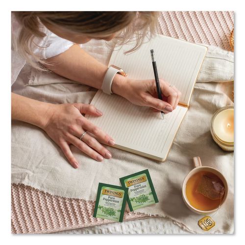Image of TWININGS® TNA51724 Tea Bags, Pure Peppermint, 1.76 Oz, 25/box
