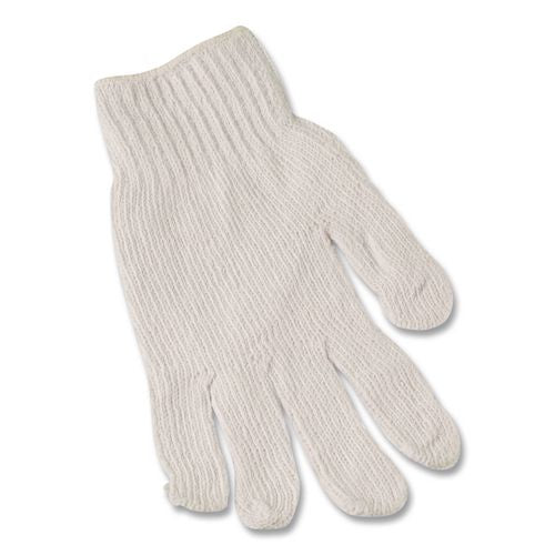Image of AMBITEX® CTPS400MD/NLW PRO CTPS400/NLW Series Natural White String Knit Gloves, Reversible, Medium, White, 12 Pairs
