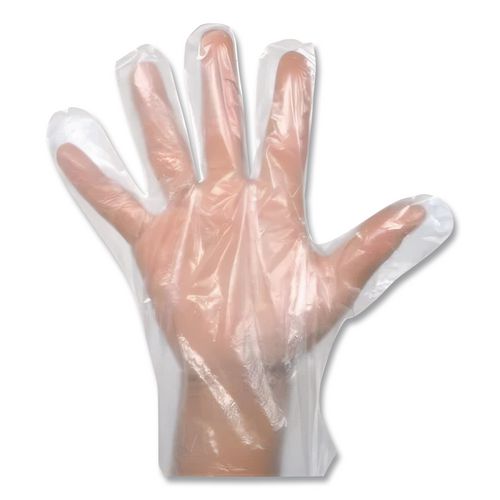 Image of AMBITEX® EFSM2000 EconoFit Plus Polyethylene Gloves, Powder-Free, Small, Clear, 200/Box, 10 Boxes/Carton