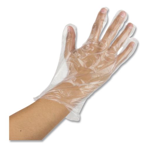 Image of AMBITEX® EFXL2000 EconoFit Plus Polyethylene Gloves, Powder-Free, X-Large, Clear, 200/Box, 10 Boxes/Carton