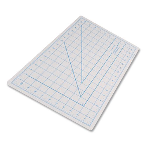 Image of X-ACTO® X7762 Self-Healing Cutting Mat, 1" Grid with Guide Angles, Non-Slip Backing, 18" x 24", Gray