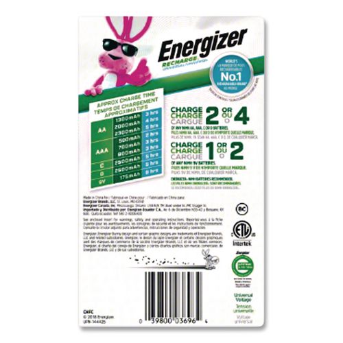Image of Energizer® CHFCB6 Family Battery Charger, Multiple Battery Sizes