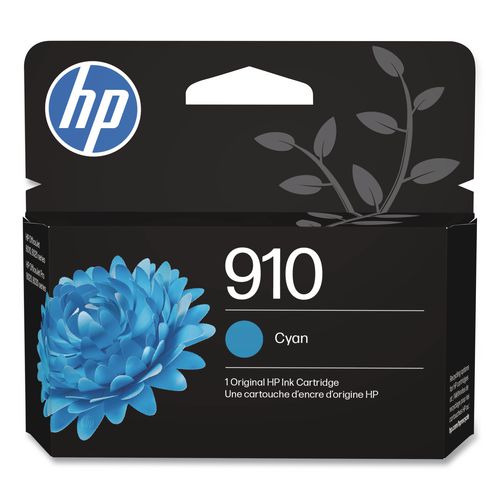 Image of HP 3YL58AN#140 HP 910, (3yl58an) Cyan Original Ink Cartridge