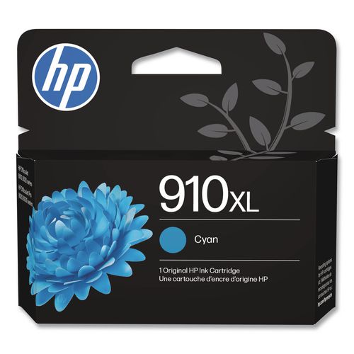 Image of HP 3YL62AN#140 HP 910xl, (3yl62an) High-Yield Cyan Original Ink Cartridge