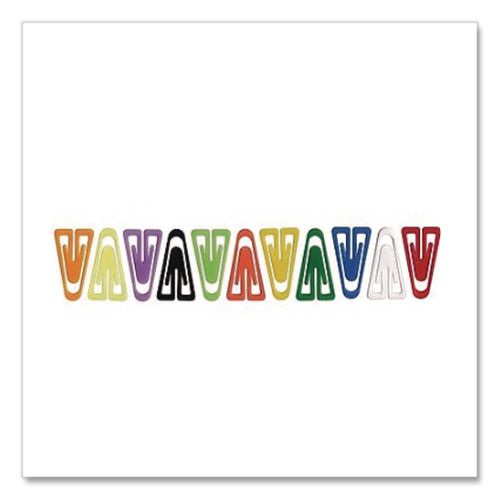 Image of GEM® GEMPC0600 Plastic Paper Clips, Large, Smooth, Assorted Colors, 200/Box