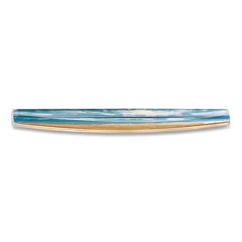 Image of Fellowes® 9179401 Photo Gel Keyboard Wrist Rest with Microban Protection, 18.56 x 2.31, Sandy Beach Design