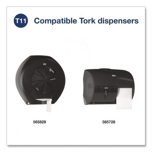 Image of Tork® 106390 Premium Bath Tissue Roll with OptiCore, Septic Safe, 2-Ply, White, 800 Sheets/Roll, 36 Rolls/Carton