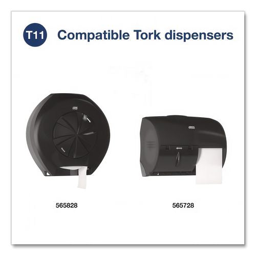Image of Tork® 112990 Universal Bath Tissue Roll with OptiCore, Septic Safe, 1-Ply, White, 1,755 Sheets/Roll, 36 Rolls/Carton