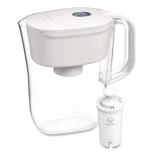 Image of Brita® 36089CT Small 6-Cup Water Filter Pitcher with 1 Standard Filter, Denali, White, 2/Carton