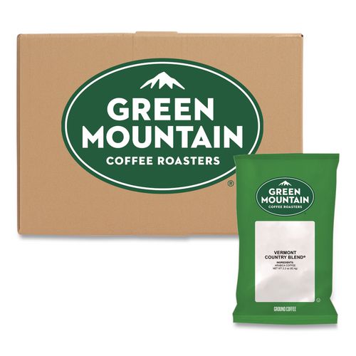 Image of Green Mountain Coffee® 5000345756 Vermont Country Blend Coffee Fraction Packs, 2.2oz, 100/carton