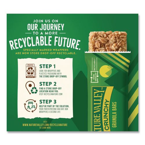 Image of Nature Valley® GEM12942 Granola Bars, Oats And Honey, 1.5 Oz Bar, 49/carton