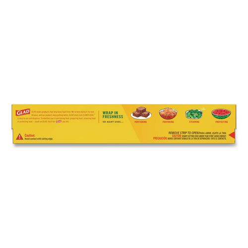 Image of Glad® 00020 Cling'N Seal Plastic Food Wrap, 11.62" x 69 yd, 12 Rolls/Carton