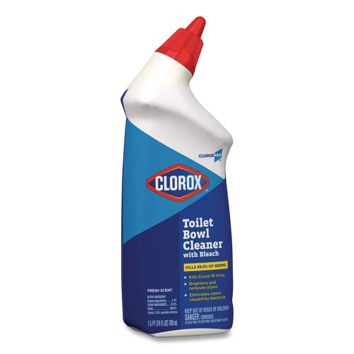 Image of Clorox® 00031 Clorox Pro Toilet Bowl Cleaner with Bleach, Fresh Scent, 24 oz Bottle