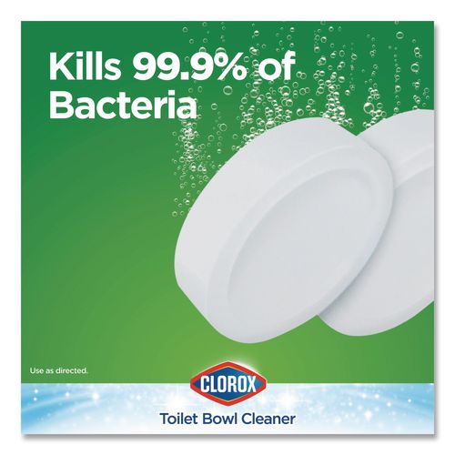 Image of Clorox® 30024 Ultra Clean Toilet Tablets Bleach, 3.5 oz Tablet, 2/Pack, 6 Packs/Carton