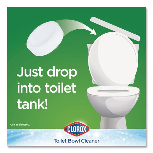 Image of Clorox® 30024 Ultra Clean Toilet Tablets Bleach, 3.5 oz Tablet, 2/Pack, 6 Packs/Carton