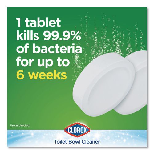 Image of Clorox® 30024 Ultra Clean Toilet Tablets Bleach, 3.5 oz Tablet, 2/Pack, 6 Packs/Carton