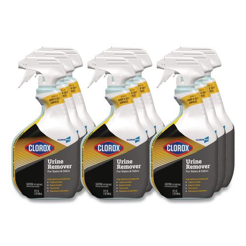 Image of Clorox® 31036 CloroxPro Urine Remover for Stains and Odors, 32 oz Spray Bottle, 9/Carton