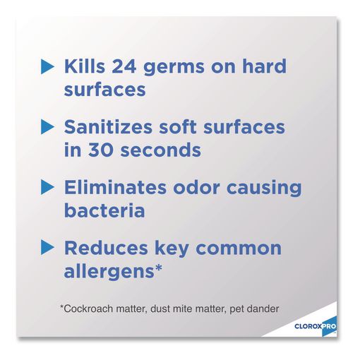 Image of Clorox® 31043 4-In-One Disinfectant And Sanitizer, Citrus, 14 Oz Aerosol Spray, 12/carton