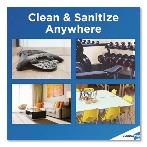 Image of Clorox® 31043 4-In-One Disinfectant And Sanitizer, Citrus, 14 Oz Aerosol Spray, 12/carton