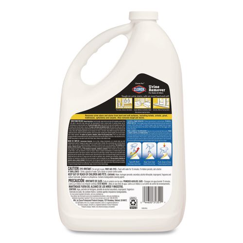 Image of Clorox® 31351 CloroxPro Urine Remover for Stains and Odors, 128 oz Refill Bottle, 4/Carton